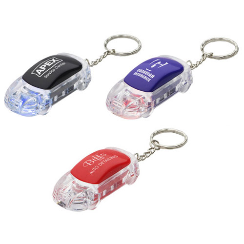 Custom Imprinted Flashing Car Keychains