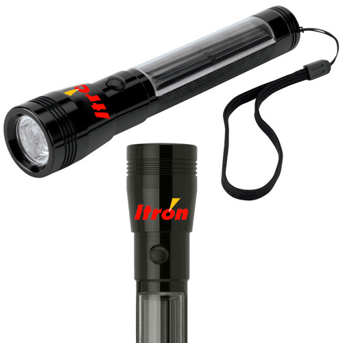 Logo Imprinted 4 LED Solar Camping Flashlights